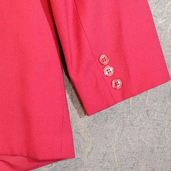 Impromptu Women's Hot Pink Long Sleeve Suit Coat Blazer CK  MEASUREMENTS - Picture 8 of 12